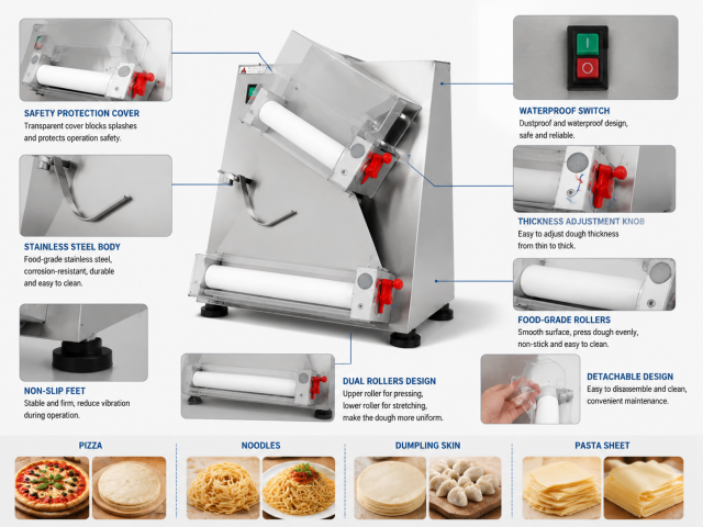 Commercial Pizza Dough Press Machine