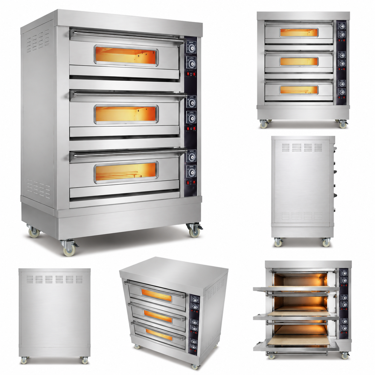 Commercial Electric Oven 3 Tier 6 Tray Bakery Oven