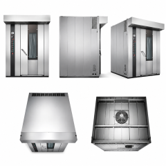 Industrial Gas/Oil/Diesel Rotary Rack Oven for Large Bakery Production