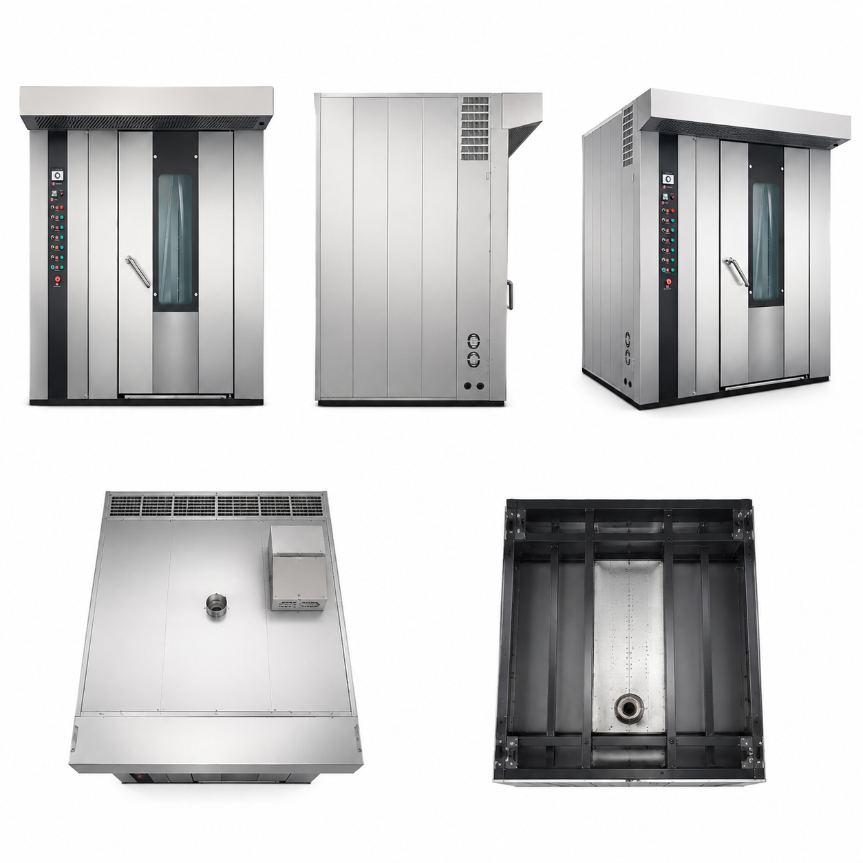 Industrial Electric Rotary Rack Oven with 32 Tray Capacity for Bakery Production