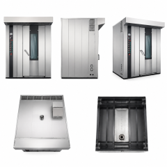 Industrial Electric Rotary Rack Oven with 32 Tray Capacity for Bakery Production