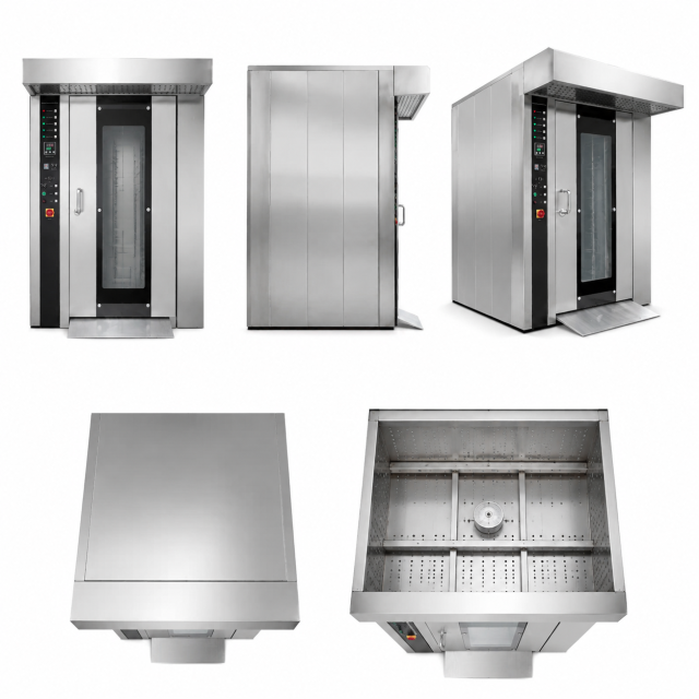 Diesel Electric Dual Heating Rotary Rack Oven with 32 Tray Capacity