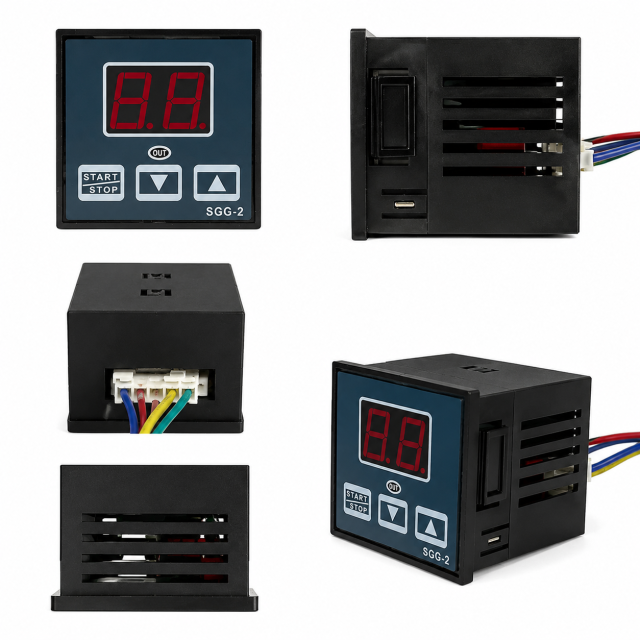 Digital Timer Controller with Dual LED Display for Commercial Oven Systems
