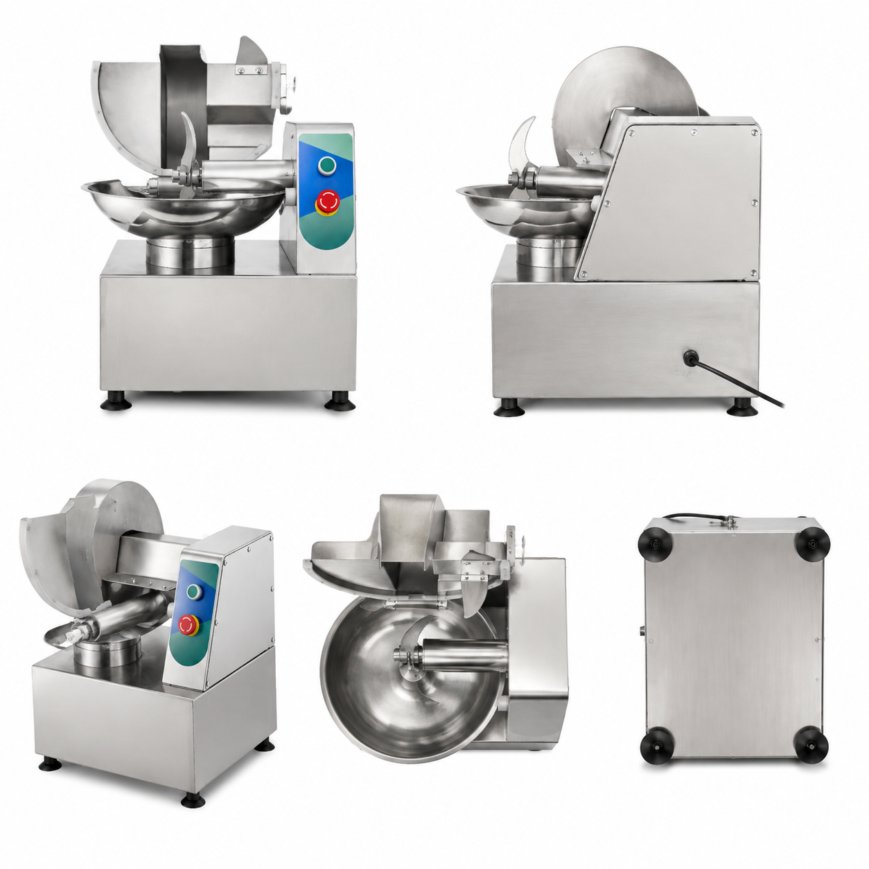 Commercial Bowl Cutter Machine for Meat Processing and Food Preparation