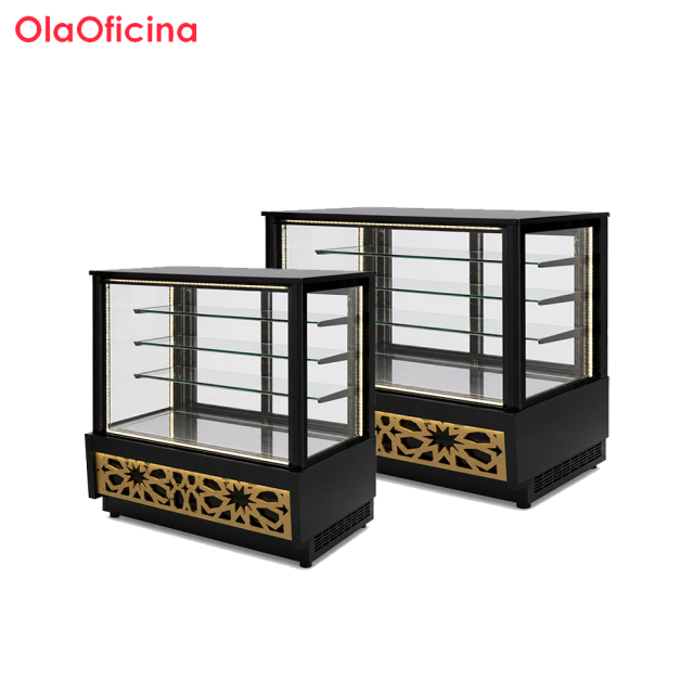 Right-Angle Refrigerated Cake Display Showcase | 1200A / 1500A Commercial Cake Cabinet