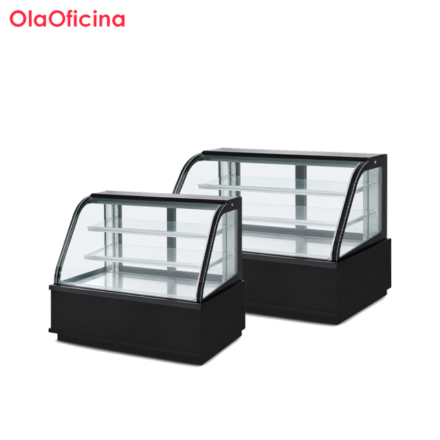 Arc-Shaped Refrigerated Cake Display Showcase | Commercial Bakery Cake Cabinet