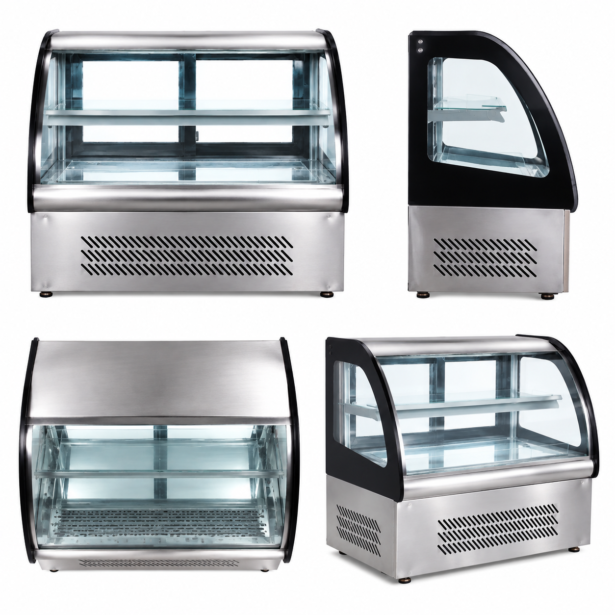 Stainless Steel Bottom Table Top Refrigerated Cake Display Cabinet – XL-855