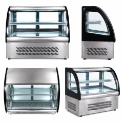Stainless Steel Bottom Table Top Refrigerated Cake Display Cabinet – XL-855