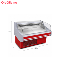 Commercial Meat Ark Display Refrigerator | XLRG Series Red Open Meat Chiller