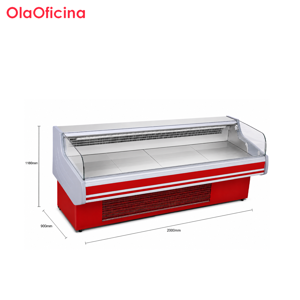 Commercial Meat Ark Display Refrigerator | XLRG Series Red Open Meat Chiller