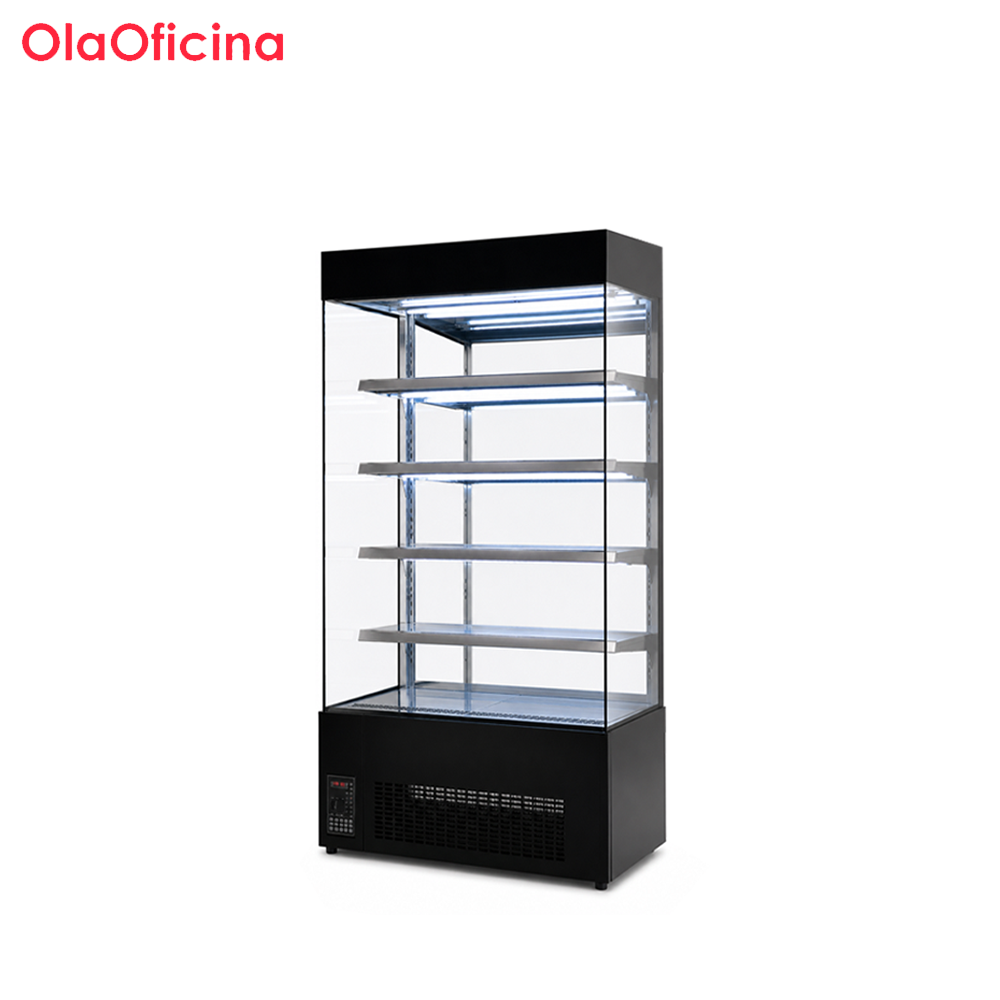 Wind Curtain Refrigerated Cake Display Cabinet | 1.2M / 1.5M Open Front Bakery Showcase