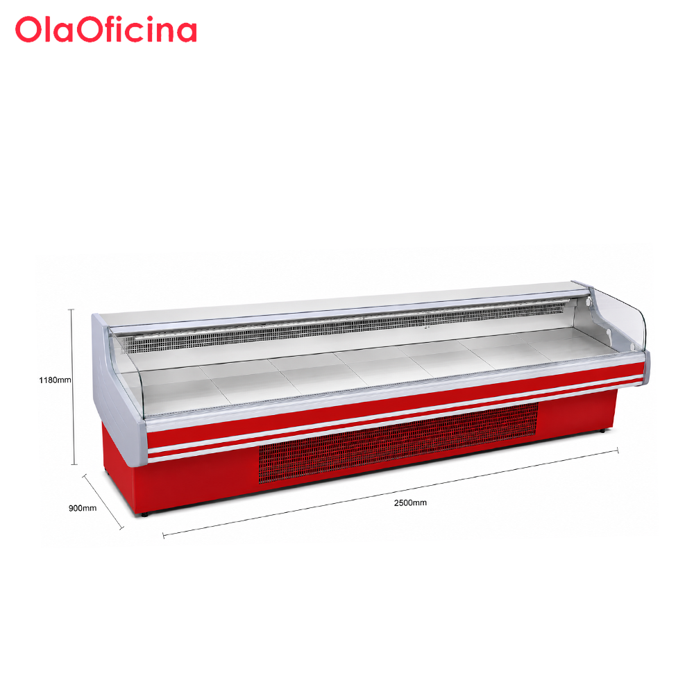 Commercial Meat Ark Display Refrigerator | XLRG Series Red Open Meat Chiller