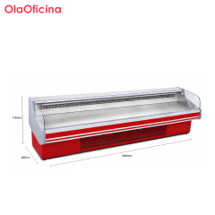 Commercial Meat Ark Display Refrigerator | XLRG Series Red Open Meat Chiller