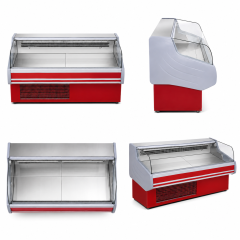 Commercial Meat Ark Display Refrigerator | XLRG Series Red Open Meat Chiller