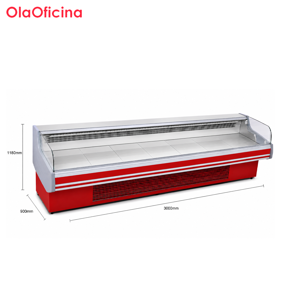 Commercial Meat Ark Display Refrigerator | XLRG Series Red Open Meat Chiller