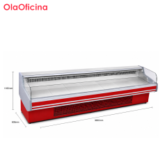 Commercial Meat Ark Display Refrigerator | XLRG Series Red Open Meat Chiller