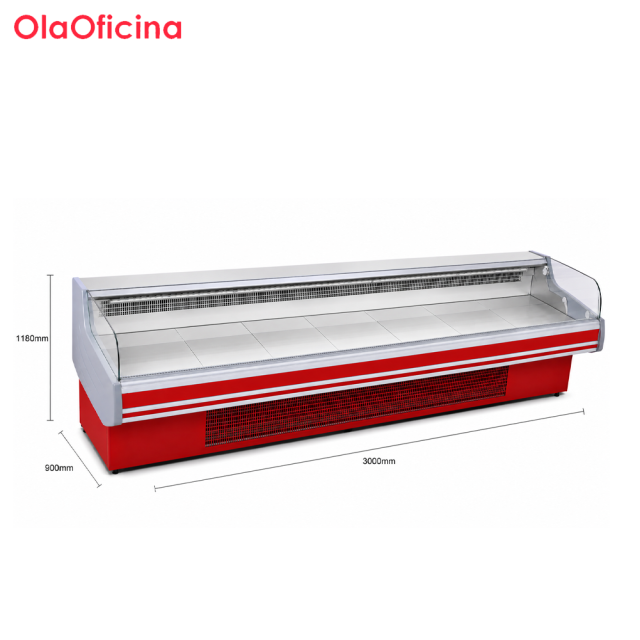 Commercial Meat Ark Display Refrigerator | XLRG Series Red Open Meat Chiller