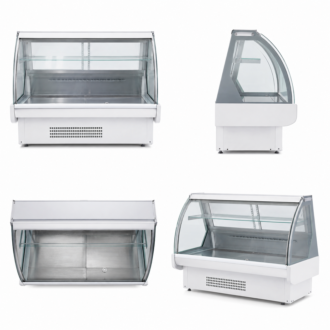 1.5M Refrigerated Meat Chiller Display Cabinet | Direct Cooling Meat Showcase