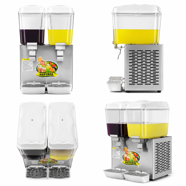 Commercial Agitator Type Hot & Cold Drinks Machine | DN325 / DN325A Double-Tank Beverage Dispenser