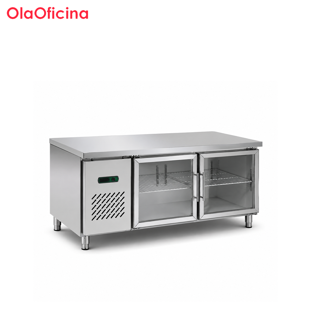 Commercial Blue Cabinet Refrigerated Workbench | Stainless Steel Prep Table Refrigerator TC0.25L2