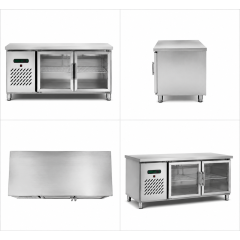 Commercial Blue Cabinet Refrigerated Workbench | Stainless Steel Prep Table Refrigerator TC0.25L2