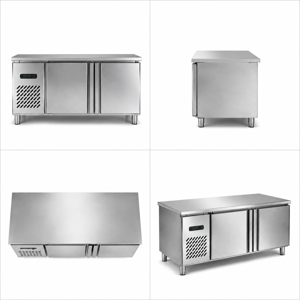Commercial Deluxe Refrigerated Workbench | Stainless Steel Prep Table Refrigerator TC0.25L2GA
