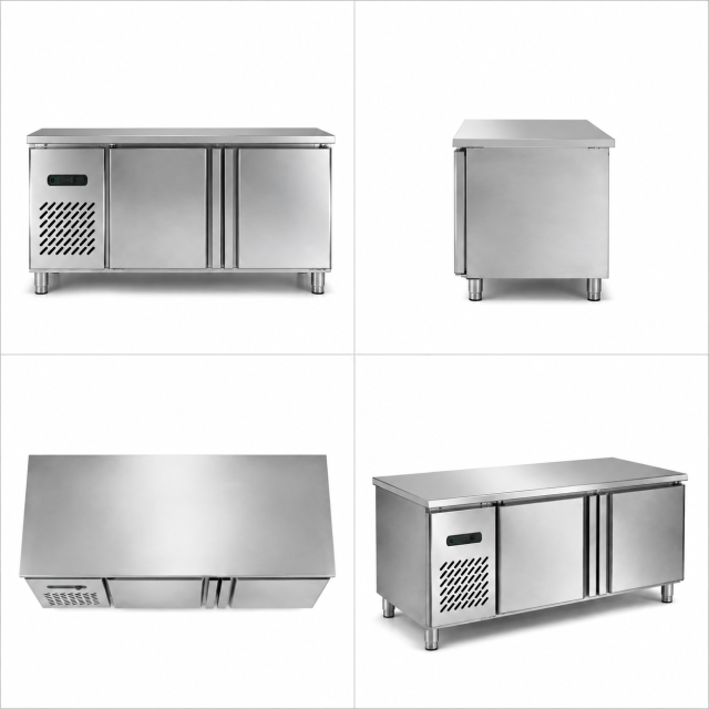 Commercial Deluxe Refrigerated Workbench | Stainless Steel Prep Table Refrigerator TC0.25L2GA