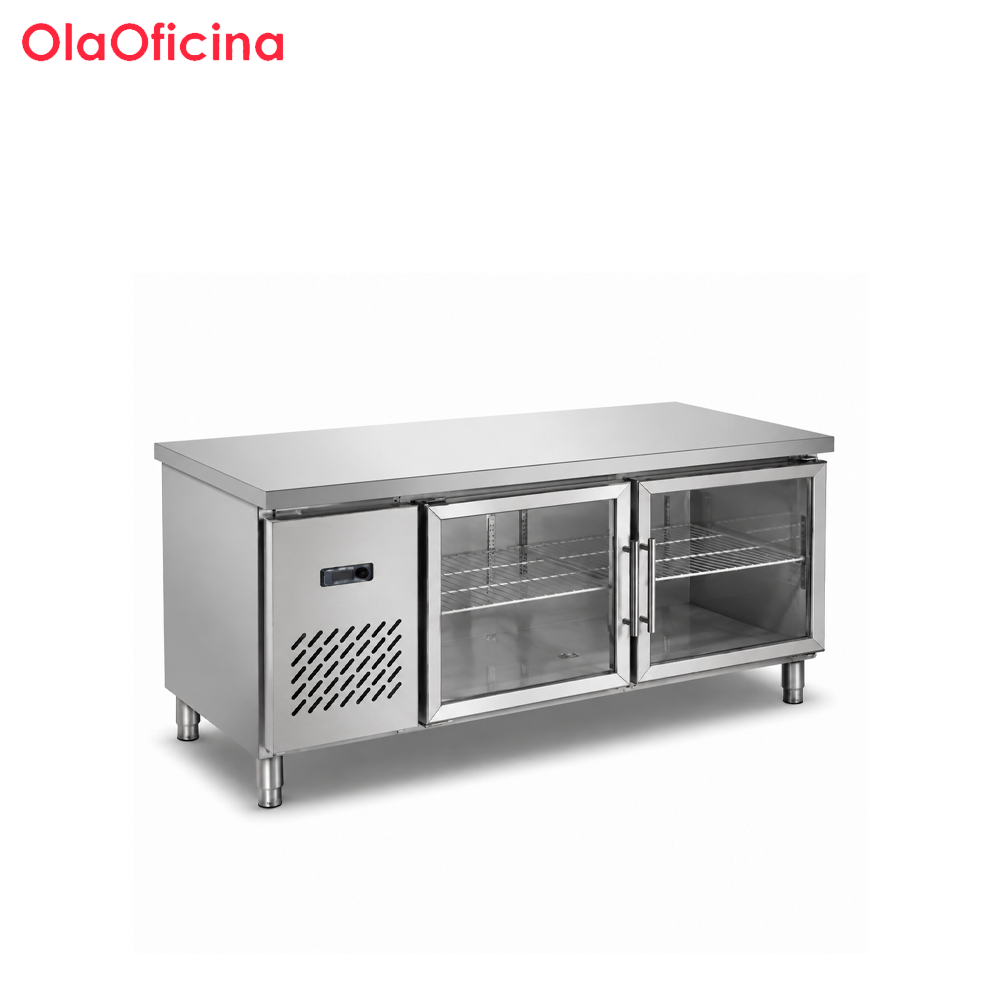 Commercial Deluxe Refrigerated Workbench | Stainless Steel Under Counter Cooling Cabinet TC0.4L2GB