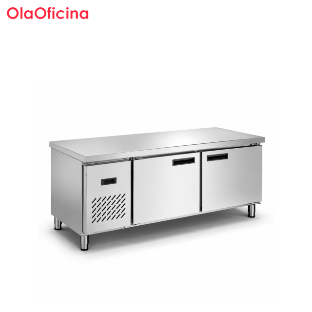 Commercial Deluxe Static Cooling Refrigerated Workbench | Stainless Steel Kitchen Refrigerator Table TC0.4L2GG