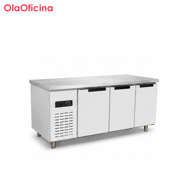 Commercial Deluxe Static Cooling Refrigerated Workbench | Stainless Steel Kitchen Refrigerator Table TC0.4L3T