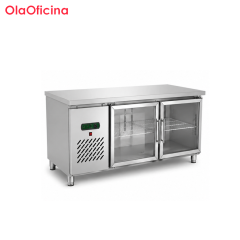Commercial Blue Cabinet Refrigerated Workbench | Stainless Steel Static Cooling Kitchen Refrigerator Table TC-1200