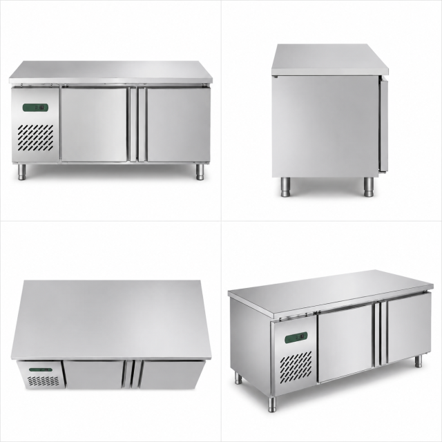 Commercial Deluxe Refrigerated Workbench | Stainless Steel Prep Table Refrigerator TC0.2L2T