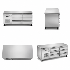 Commercial Air Cooled Drawer Cabinet | Stainless Steel Refrigerated Drawer Workbench TC0.4CT