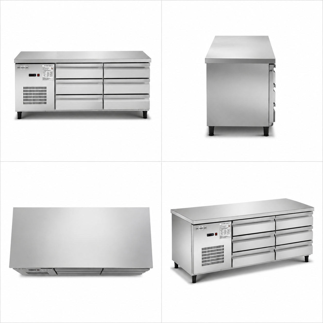 Commercial Air Cooled Drawer Cabinet | Stainless Steel Refrigerated Drawer Workbench TC0.4CT