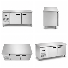 Commercial Deluxe Static Cooling Refrigerated Workbench | Stainless Steel Kitchen Refrigerator Table TC0.4L2GG