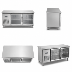Commercial Deluxe Refrigerated Workbench | Stainless Steel Under Counter Cooling Cabinet TC0.4L2GB