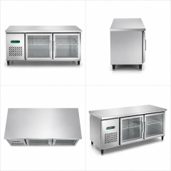 Commercial Deluxe Refrigerated Workbench | Stainless Steel Under Counter Cooling Cabinet TC0.4L2G