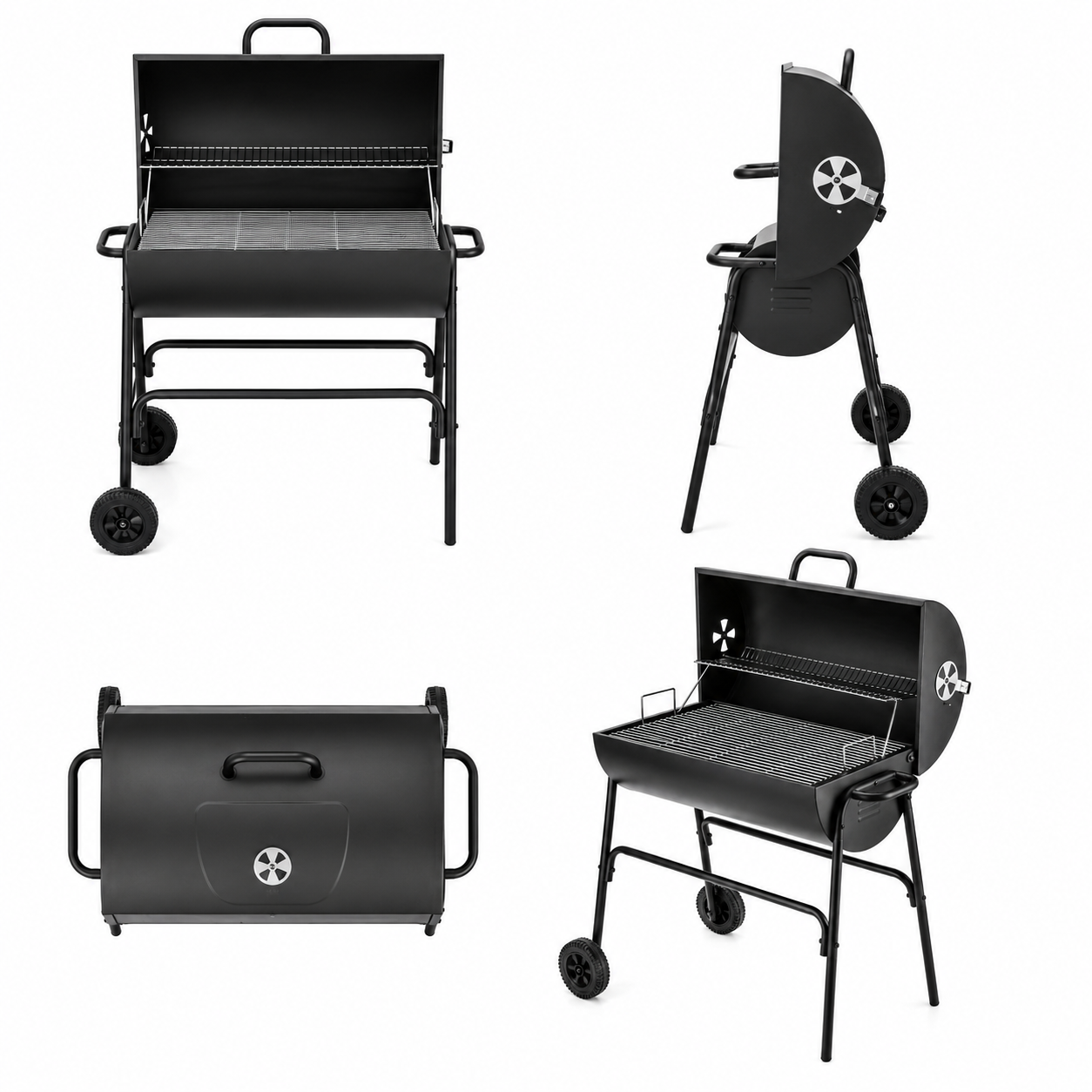 Charcoal BBQ Grill | Portable Cast Iron Charcoal Grill SKJ7002