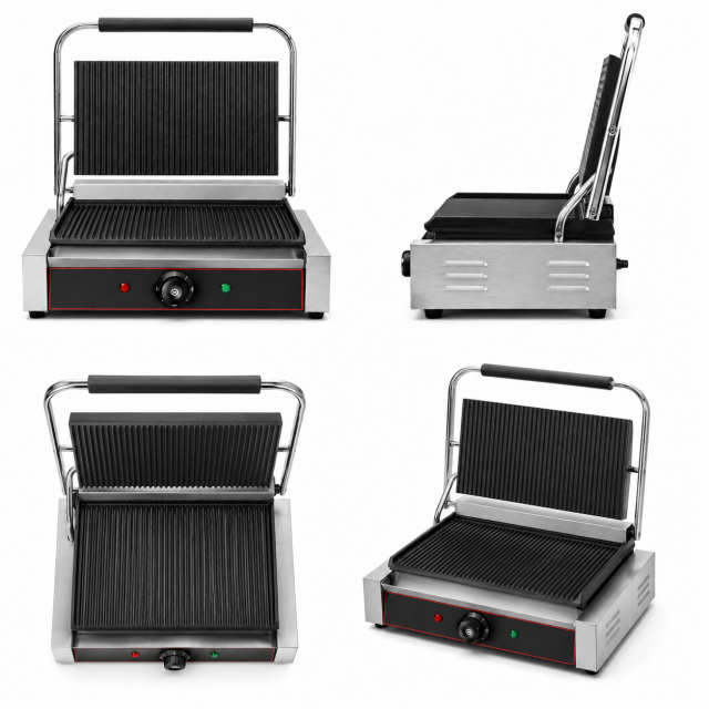 Electric Contact Grill | Commercial Panini Press Grill GH-811