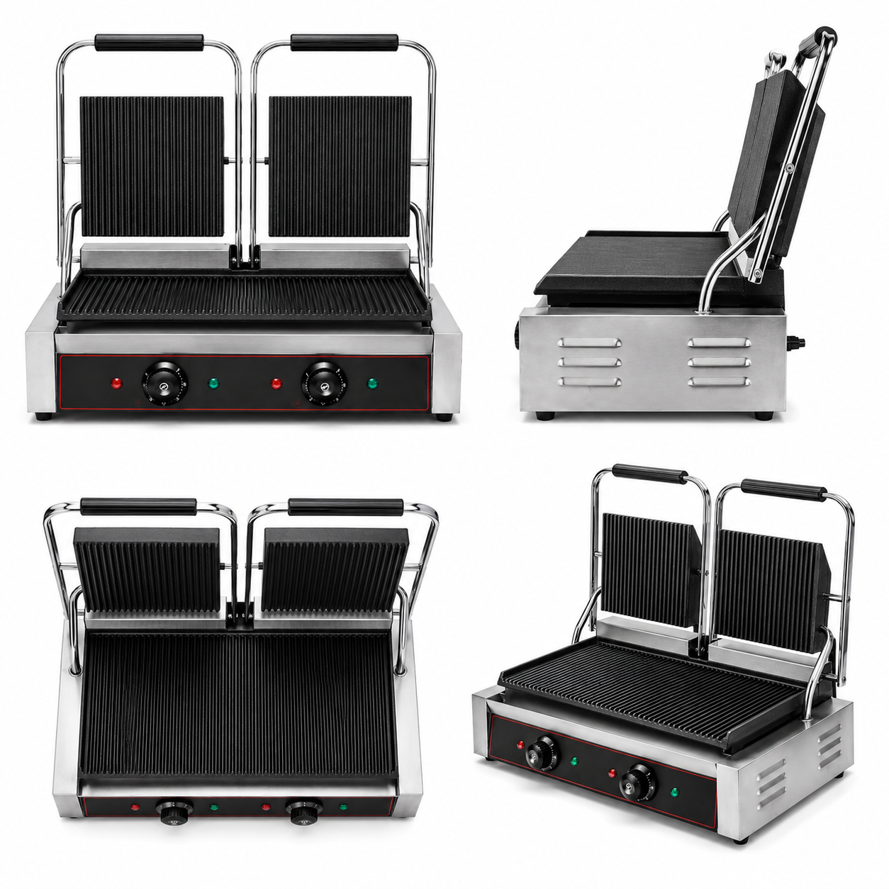 Electric Contact Grill | Commercial Double Contact Panini Grill GH-813