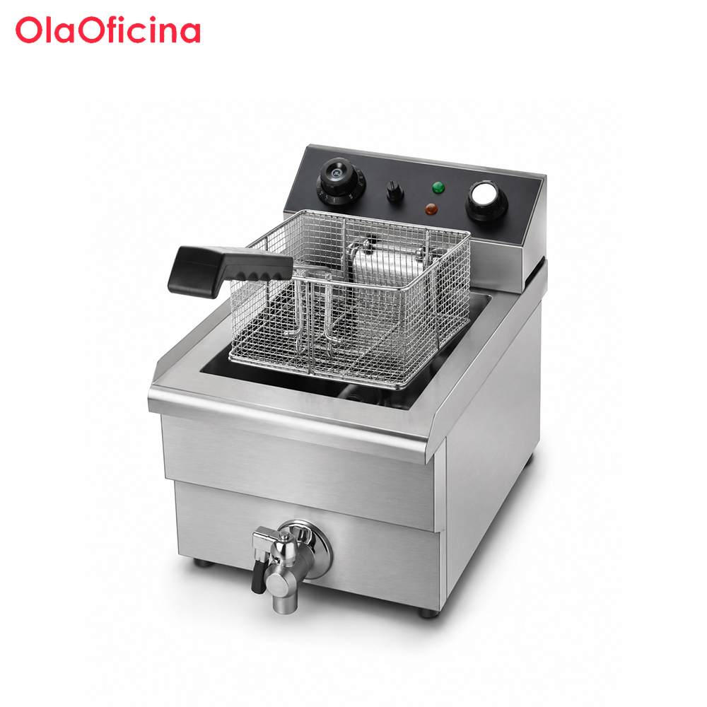10L Countertop Electric Fryer | 1-Tank 1-Basket Commercial Deep Fryer ZF-101V