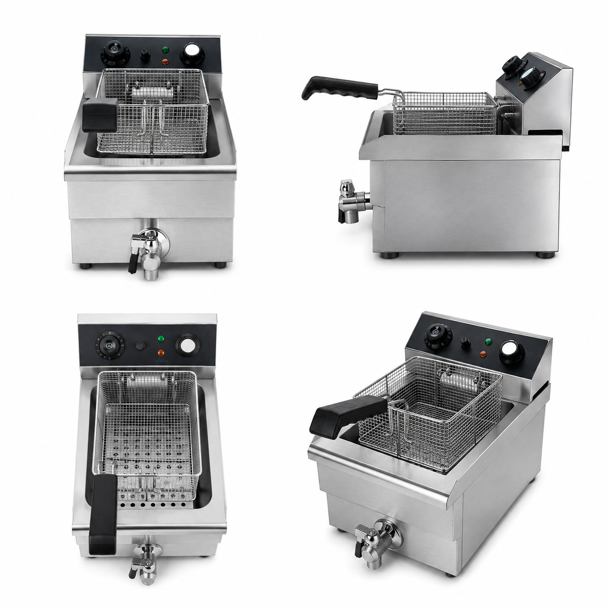10L Countertop Electric Fryer | 1-Tank 1-Basket Commercial Deep Fryer ZF-101V