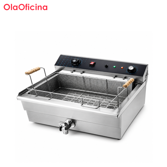 Commercial Electric Fryer | Single Tank Countertop Deep Fryer ZF-301V