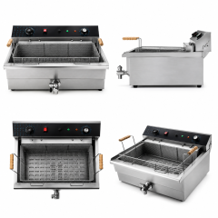 Commercial Electric Fryer | Single Tank Countertop Deep Fryer ZF-301V