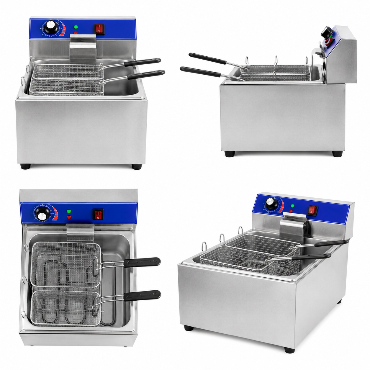 18L Commercial Electric Fryer | 1-Tank 1-Basket Countertop Deep Fryer EF-18