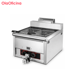 15L Commercial Gas Fryer with Oil Drain Valve | 1-Tank 2-Basket LPG Fryer GH-15L