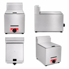 Commercial LPG Gas Fryer | 1-Tank 1-Basket Deep Fryer JBL-71
