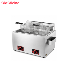 12L Commercial Gas Fryer | 1-Tank 2-Basket Countertop Fryer GF-73
