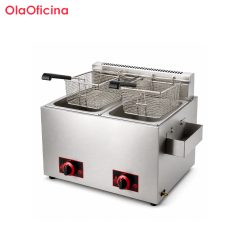 12L Commercial Gas Fryer | 2-Tank 2-Basket High-Profile Fryer GF-72H