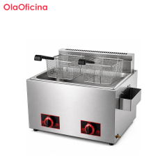 18L Commercial Gas Fryer | 3-Tank 3-Basket High-Profile Fryer GF-733H